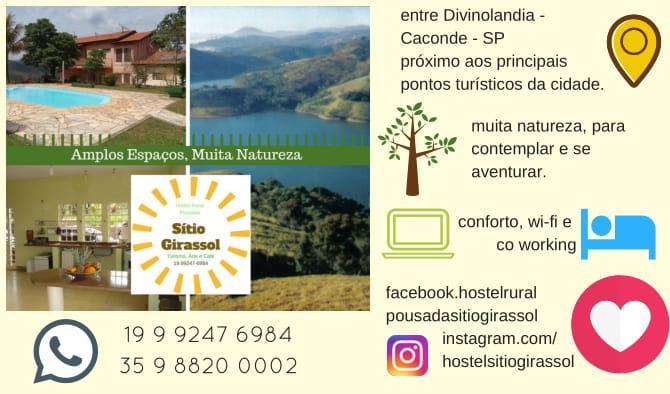 Sitio Girassol Hostel Caconde Bagian luar foto